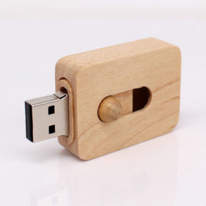 USB Drive with a wooden shell